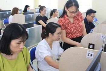 Giáo viên quận Ba Đình (Hà Nội) được tập huấn nâng cao năng lực Tin học theo chuẩn quốc tế.