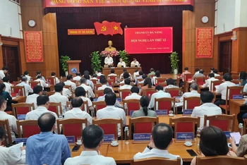 Quang cảnh phiên khai mạc Hội nghị Thành ủy Đà Nẵng lần thứ 12.