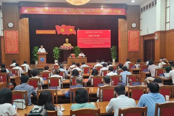 Hội nghị Thành ủy Đà Nẵng về sơ kết 5 năm về công tác phối hợp quản lý báo chí.