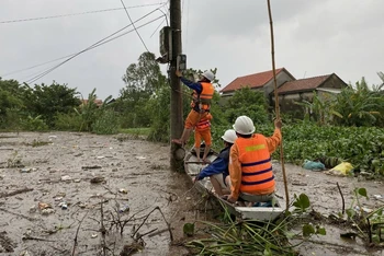 EVNCPC luôn chủ động triển khai công tác ứng phó, khắc phục hậu quả do thiên tai gây ra.