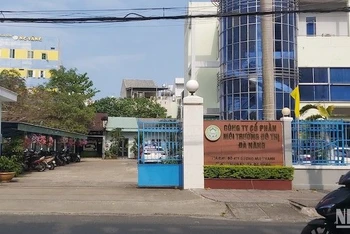 Trụ sở Công ty cổ phần Môi trường đô thị Đà Nẵng. (Ảnh: ANH ĐÀO)