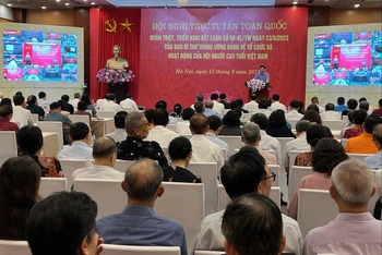 Hội nghị quán triệt, triển khai Kết luận số 58 của Ban Bí thư về tổ chức và hoạt động của Hội Người cao tuổi Việt Nam.
