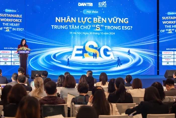 Toàn cảnh hội thảo "Nhân lực bền vững - Trung tâm của chữ "S" trong ESG?"