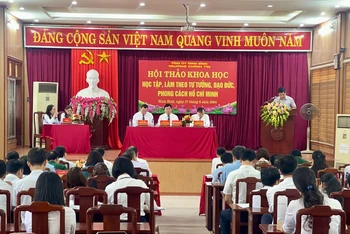 Hội thảo nhằm nâng cao chất lượng, hiệu quả tuyên truyền, giáo dục nhận thức, làm cơ sở cho việc học tập, làm theo đạo đức, phong cách Hồ Chí Minh trong toàn tỉnh Ninh Bình.