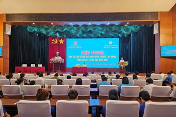 Hội nghị gặp gỡ, đối thoại với đoàn viên, người lao động tỉnh Bà Rịa-Vũng Tàu năm 2023.
