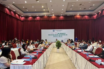 Toàn cảnh Hội thảo Xúc tiến đầu tư trong lĩnh vực chế biến, xuất khẩu nông sản tỉnh Bà Rịa-Vũng Tàu.