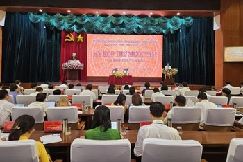 Toàn cảnh Kỳ họp thứ 18 Hội đồng nhân dân tỉnh Bà Rịa-Vũng Tàu.
