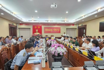 Toàn cảnh buổi làm việc của Đoàn công tác Bộ Nông nghiệp và Phát triển nông thôn với Ủy ban nhân dân tỉnh Bà Rịa-Vũng Tàu.