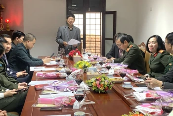 Thiếu tướng Vũ Hùng Vương, Phó Chủ tịch Thường trực Hội Cựu Công an nhân dân Việt Nam thông báo về hoạt động của Hội.