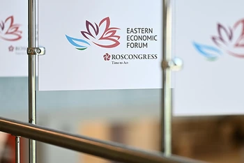 Logo Diễn đàn Kinh tế Phương Đông. (Ảnh: Ban tổ chức Diễn đàn)