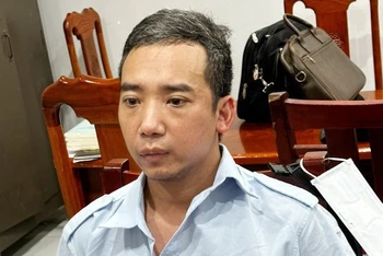 Nghi can Trần Hữu Sơn bị bắt giữ.