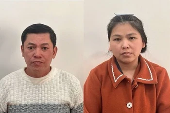 Đối tượng Bình và Nguyệt bị bắt giữ khi đang lẩn trốn tại tỉnh Lâm Đồng.