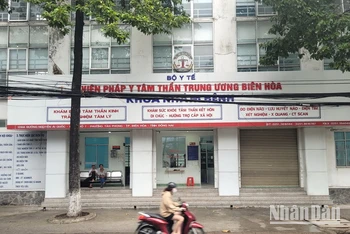 Trụ sở Viện Pháp y tâm thần Trung ương Biên Hòa tại phường Tân Phong, thành phố Biên Hòa, tỉnh Đồng Nai.