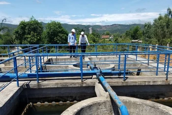 Hệ thống xử lý nước thô của công trình nước sạch Mai Hóa, huyện Tuyên Hóa, tỉnh Quảng Bình.