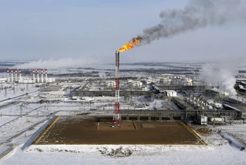 Một cơ sở khai thác dầu mỏ ở mỏ dầu Vankorskoye thuộc sở hữu của công ty Rosneft, thành phố Krasnoyarsk, vùng Siberia, Nga. (Ảnh: Reuters)