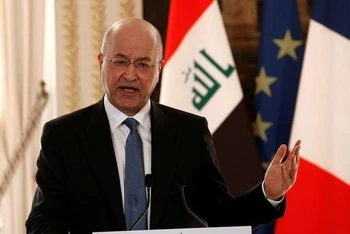 Tổng thống Iraq Barham Salih. (Ảnh: Reuters) 