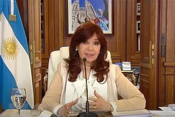 Phó Tổng thống Argentina, bà Cristina Fernandez de Kirchner. (Ảnh: AFP/TTXVN)