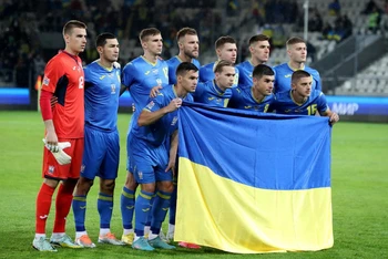Đội tuyển bóng đá quốc gia Ukraine. (Ảnh minh họa: Reuters)