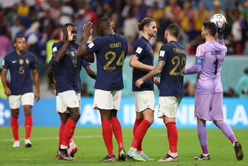 Đội tuyển Pháp sau đại thắng 4-1 ở trận mở màn World Cup 2022 trước đội tuyển Australia. (Ảnh: Reuters)