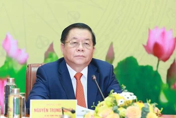 Bí thư Trung ương Đảng, Trưởng Ban Tuyên giáo Trung ương Nguyễn Trọng Nghĩa. (Ảnh: TTXVN)