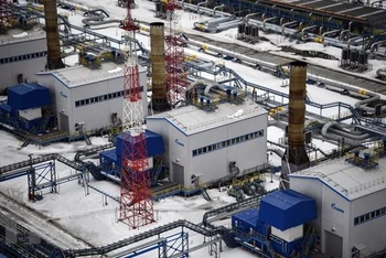 Mỏ khí đốt Bovanenkovo của Nga ở Bán đảo Yamal, Bắc Cực. (Ảnh: AFP/TTXVN)