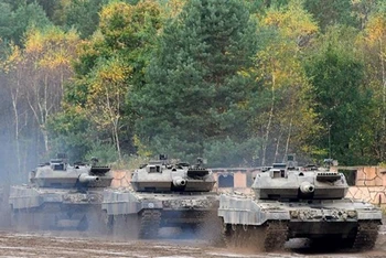Xe tăng Leopard-2 A7 của quân đội Đức. (Ảnh: AFP/TTXVN)