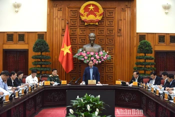 Thủ tướng Phạm Minh Chính dự và chủ trì hội nghị. 