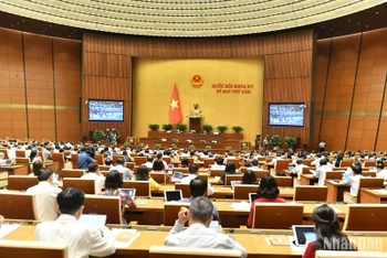 Quang cảnh phiên họp của Quốc hội ngày 21/6/2023. (Ảnh: ĐĂNG KHOA)