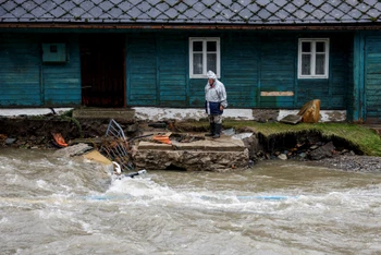 Đợt lũ lụt nghiêm trọng tại Trung Âu. (Ảnh: Reuters)