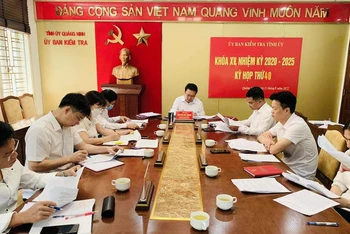 Kỳ họp 40 của Ủy ban Kiểm tra Tỉnh ủy Quảng Ninh.