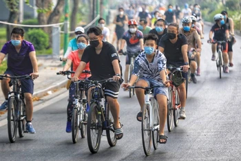 Dự kiến, từ ngày 29 tháng Chạp, người dân Hà Nội sẽ được trải nghiệm dịch vụ xe đạp công cộng. (Ảnh: Thành Đạt)
