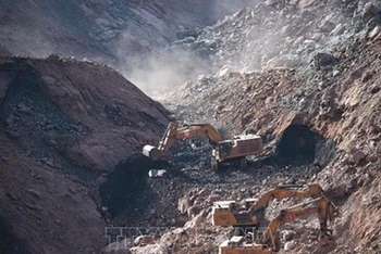 Hiện trường một vụ sập mỏ than ở Trung Quốc. (Ảnh: THX/TTXVN