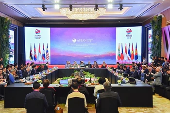 Đoàn Việt Nam đóng góp tích cực tại Hội nghị Bộ trưởng Ngoại giao ASEAN lần thứ 56. (Ảnh BỘ NGOẠI GIAO).