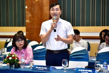 Nhà báo Trần Tiến Duẩn, Tổng Biên tập Báo Điện tử VietnamPlus đề xuất các cơ quan quản lý cần có cơ chế đặc thù cho các cơ quan báo chí thực hiện nhiệm vụ chính trị.