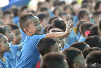 [Ảnh] Những khoảnh khắc đáng yêu ngày hội tựu trường tại Hà Nội