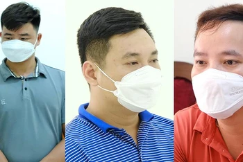 3 phóng viên, cộng tác viên của các cơ quan báo chí có hành vi “vòi” tiền người dân tại Cao Bằng. (Ảnh: Công an tỉnh Cao Bằng cung cấp)