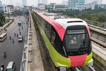 Đường sắt đô thị Nhổn-ga Hà Nội sẽ được đưa vào khai thác đoạn trên cao vào cuối năm 2022.