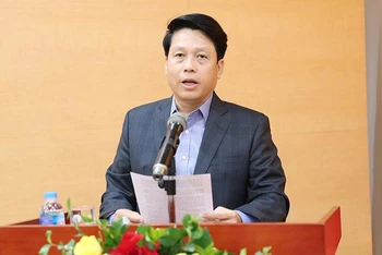 Phó Thống đốc Ngân hàng Nhà nước Việt Nam Phạm Tiến Dũng phát biểu.