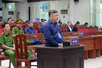Bị cáo Ngô Văn Thụy nói lời sau cùng tại tòa sáng 28/11.