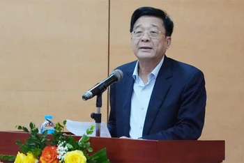 TS Nguyễn Quốc Hùng, Tổng thư ký VNBA, phát biểu tại Hội nghị.
