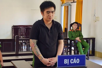 Bị cáo Thái Như Thịnh tại phiên tòa.