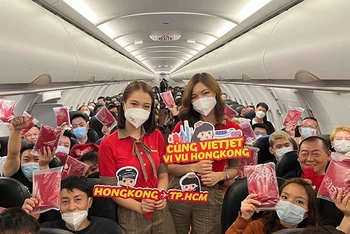 Vietjet mở lại đường bay thẳng Thành phố Hồ Chí Minh-Hồng Kông (Trung Quốc)