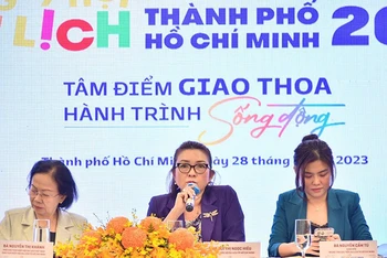 Ban Tổ chức thông tin về Ngày hội Du lịch Thành phố Hồ Chí Minh lần thứ 19.