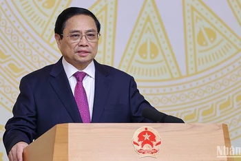 Thủ tướng Phạm Minh Chính chủ trì Phiên họp. (Ảnh: TRẦN HẢI)
