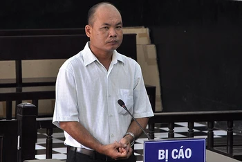 Nguyễn Ngọc Chẩn tại phiên xét xử sơ thẩm.