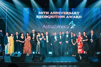 AstraZeneca Việt Nam vinh dự nhận Giải thưởng 50th Anniversary Recognition (ảnh AstraZeneca).