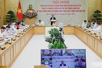Thủ tướng chủ trì Hội nghị trực tuyến toàn quốc về công tác phòng cháy, chữa cháy.