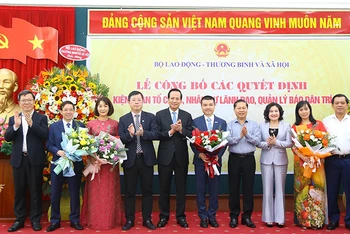 Lễ công bố các quyết định kiện toàn, tổ chức nhân sự lãnh đạo, quản lý Báo Dân trí.