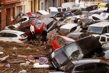 Lũ quét ở Valencia, Tây Ban Nha. (Nguồn: AFP)