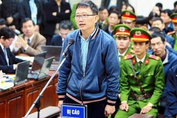 Trịnh Xuân Thanh tại tòa.
